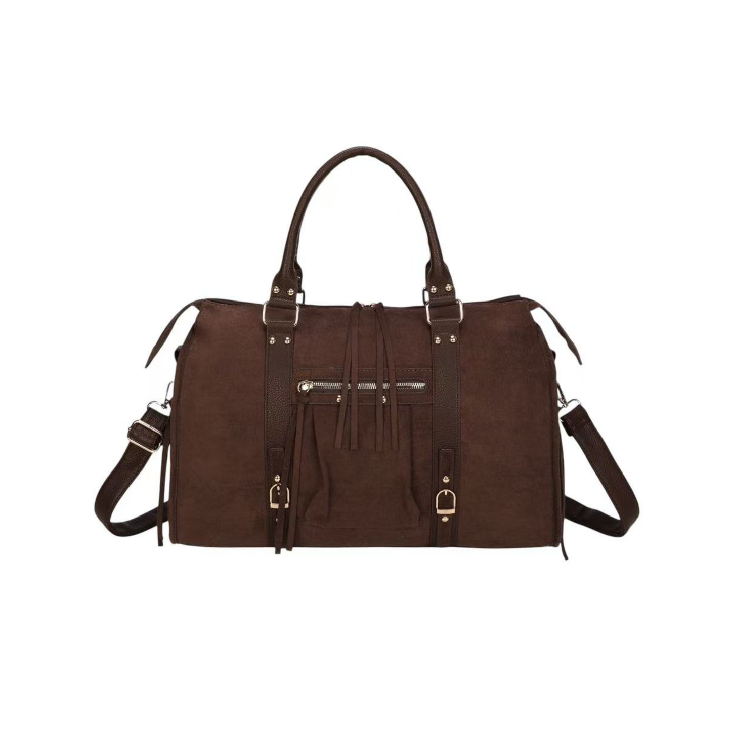 Sac à main marron foncé femme grand format – Bandoulière & anses