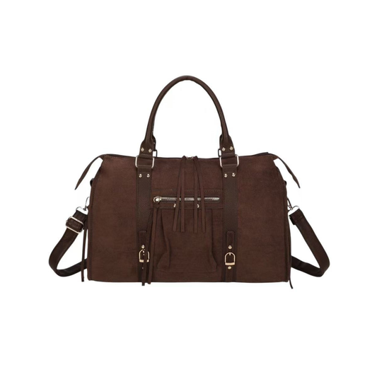 Sac à main marron foncé femme grand format – Bandoulière & anses