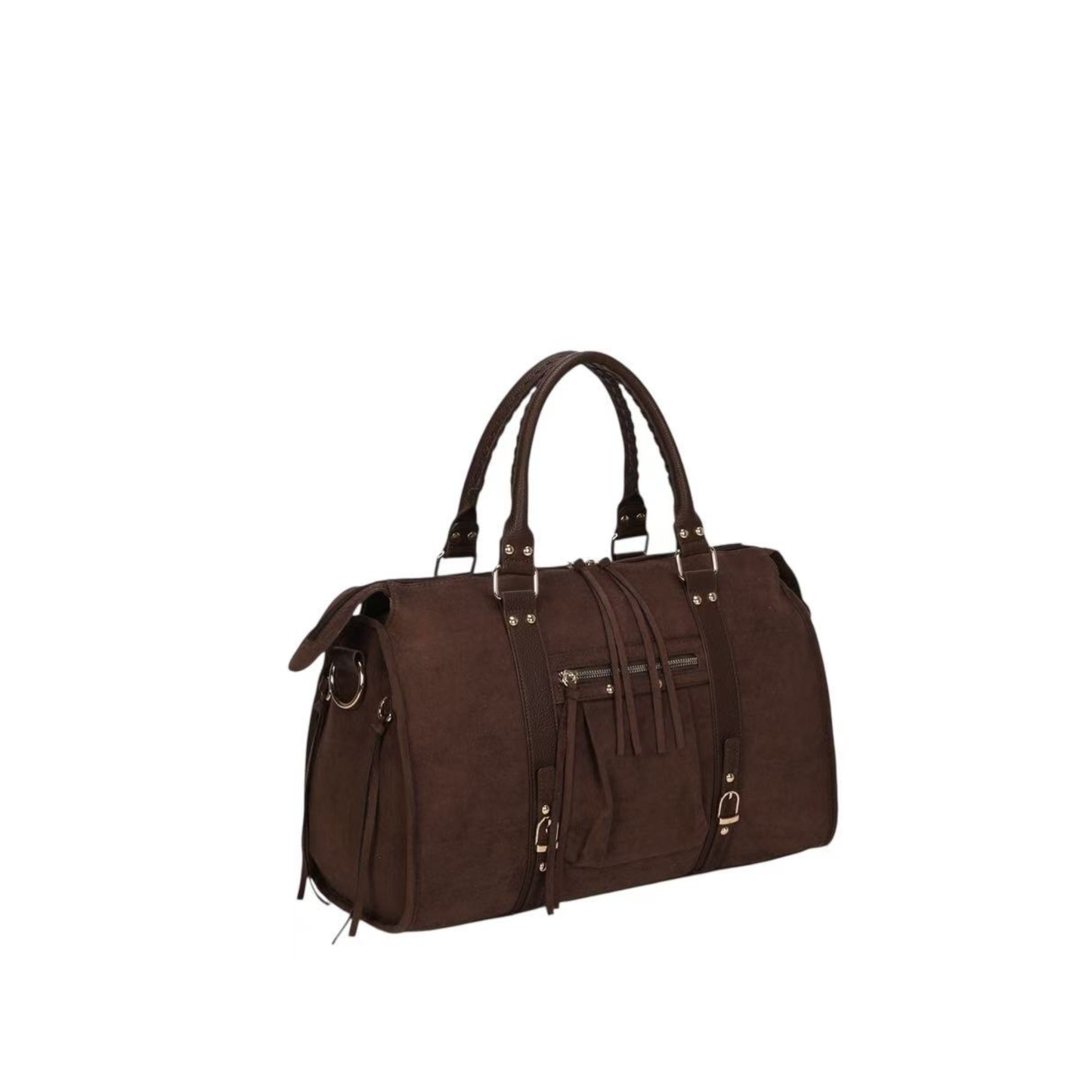 Sac à main marron foncé femme grand format – Bandoulière & anses
