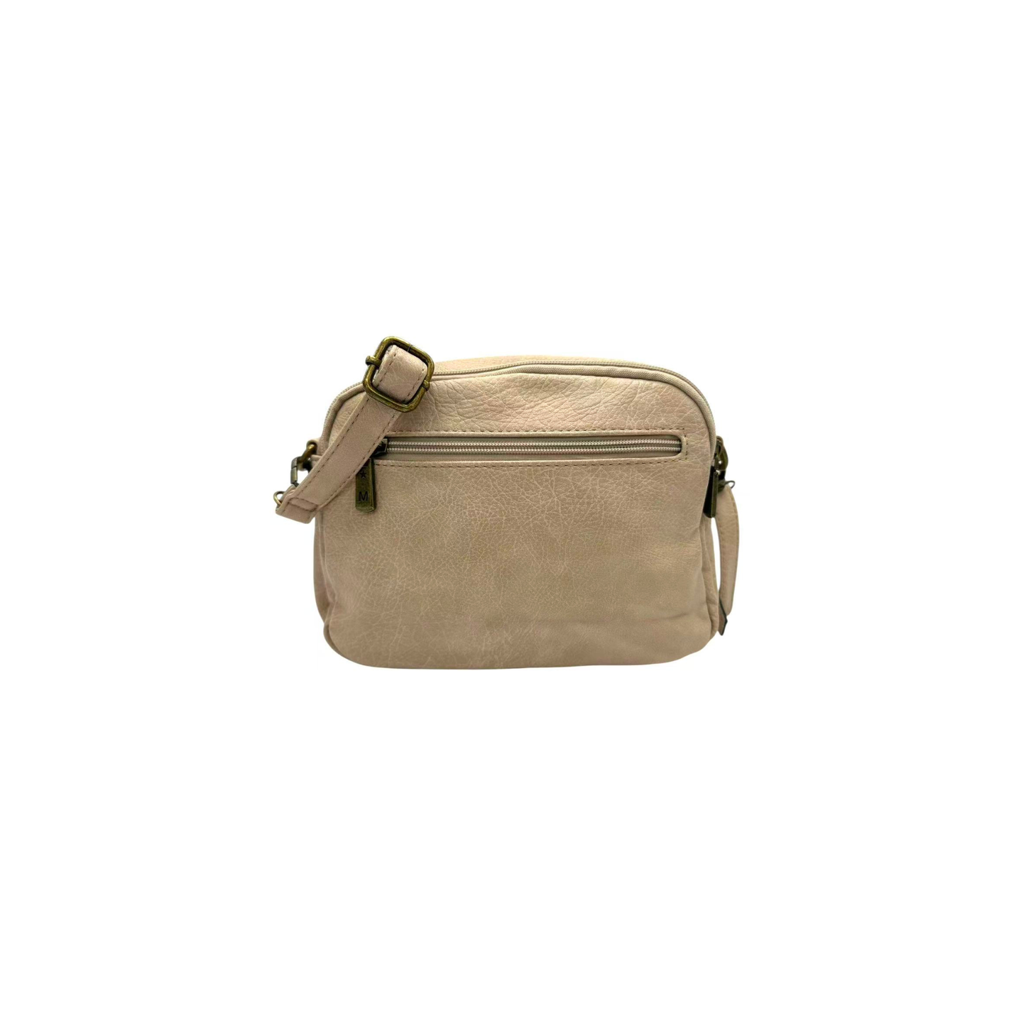 Sac bandoulière femme Mandoline synthétique taupe– Double bandoulière