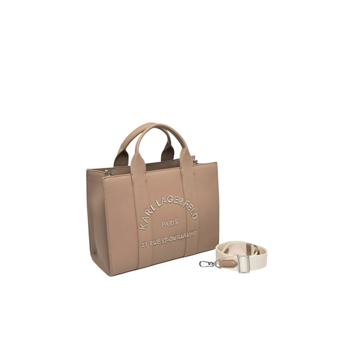 Sac cabas Karl Lagerfeld  nougat – Tote bag femme avec bandoulière réglable