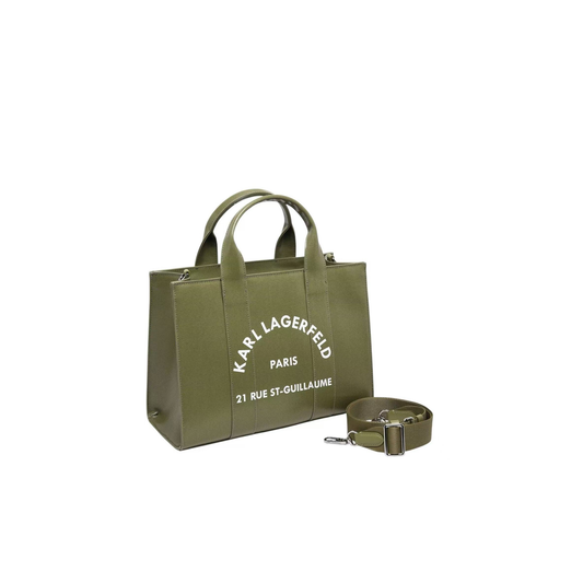 Sac cabas Karl Lagerfeld Paris vert kaki – Tote bag femme avec bandoulière réglable