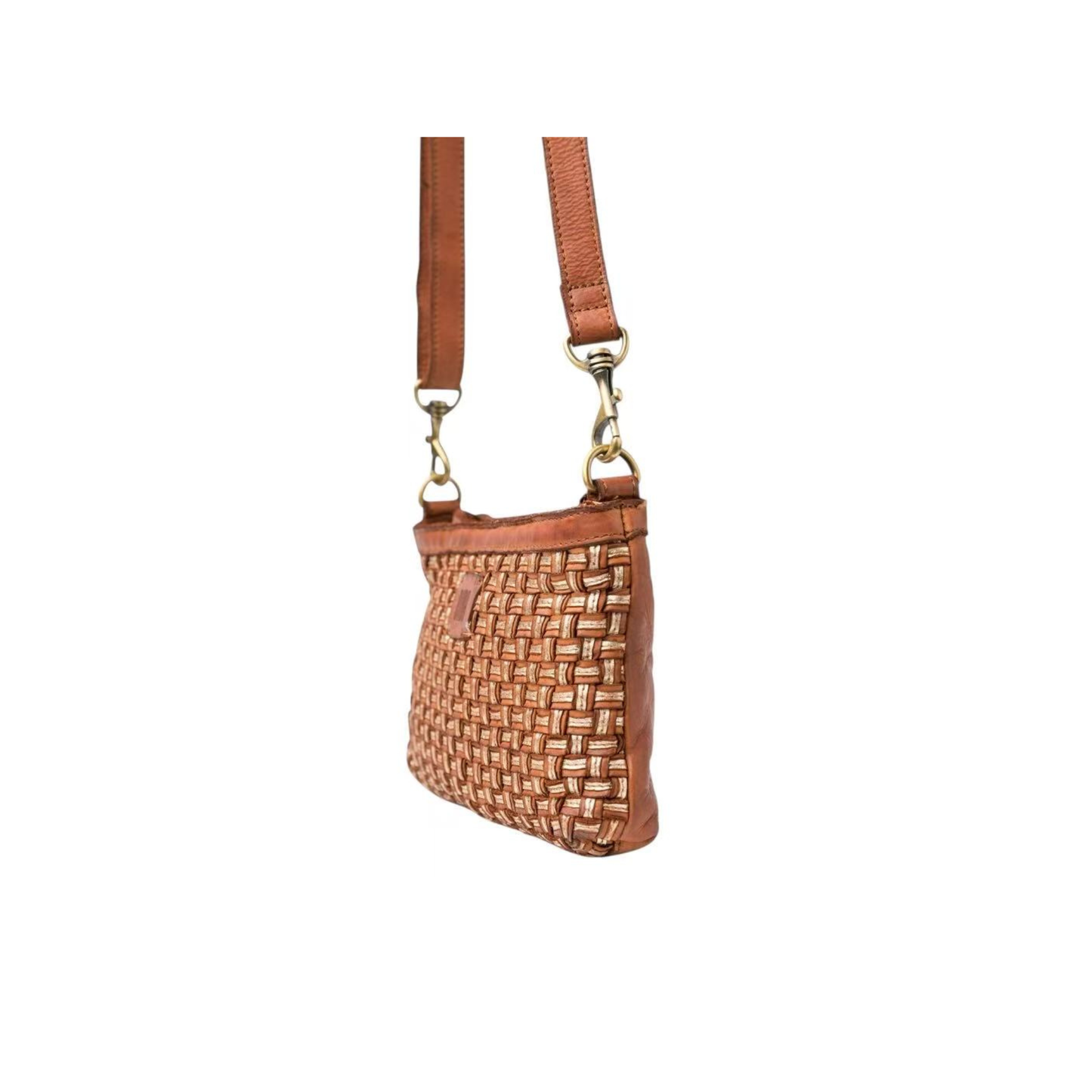 Sac cuir BIBA Kansas Blink vue laterale tressage cuir