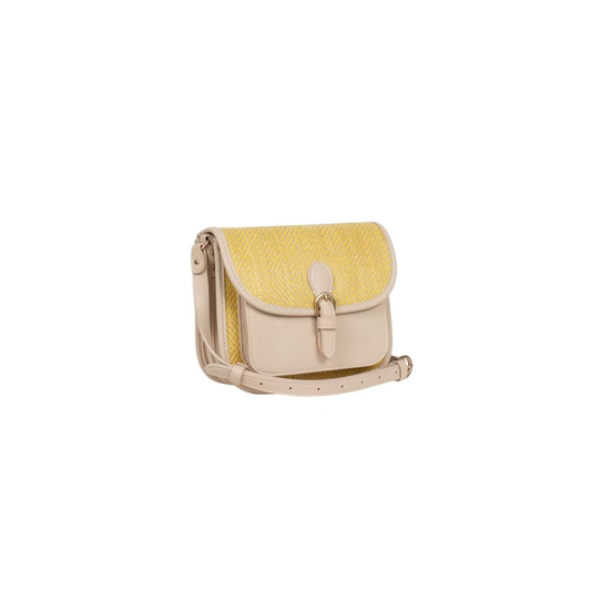 Sac porté travers femme Hexagona Capri jaune
