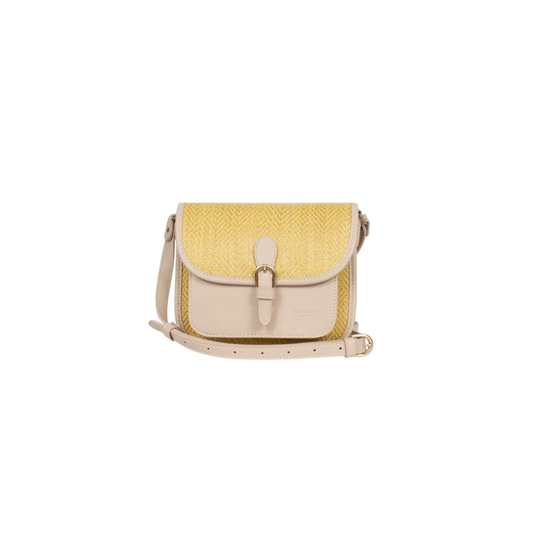 Sac porté travers femme Hexagona Capri jaune