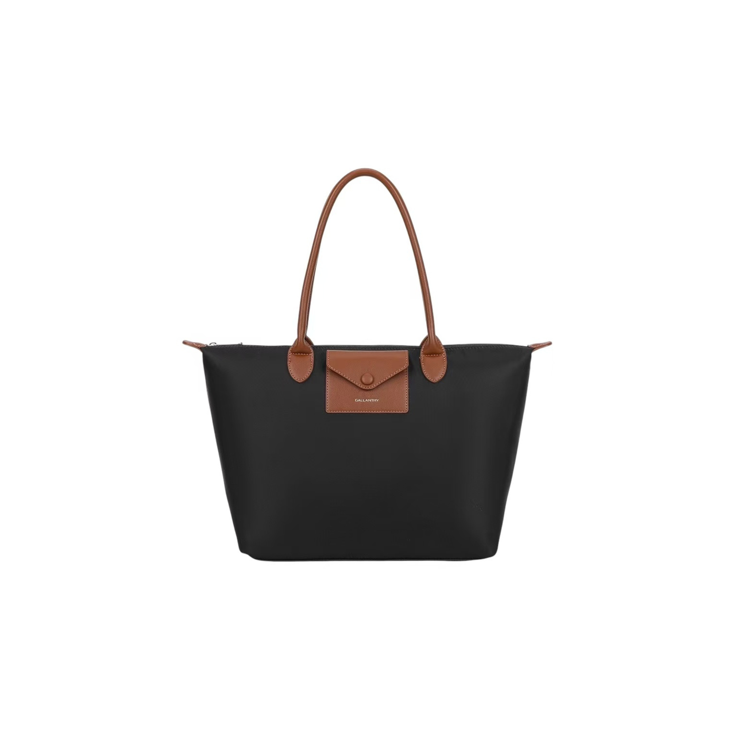Sac cabas femme Noir & Camel