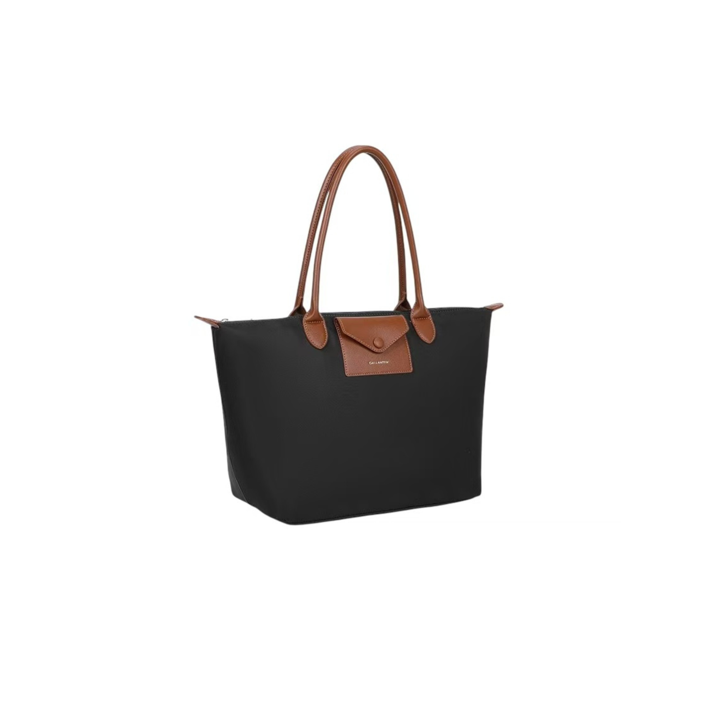 Sac cabas femme Noir & Camel