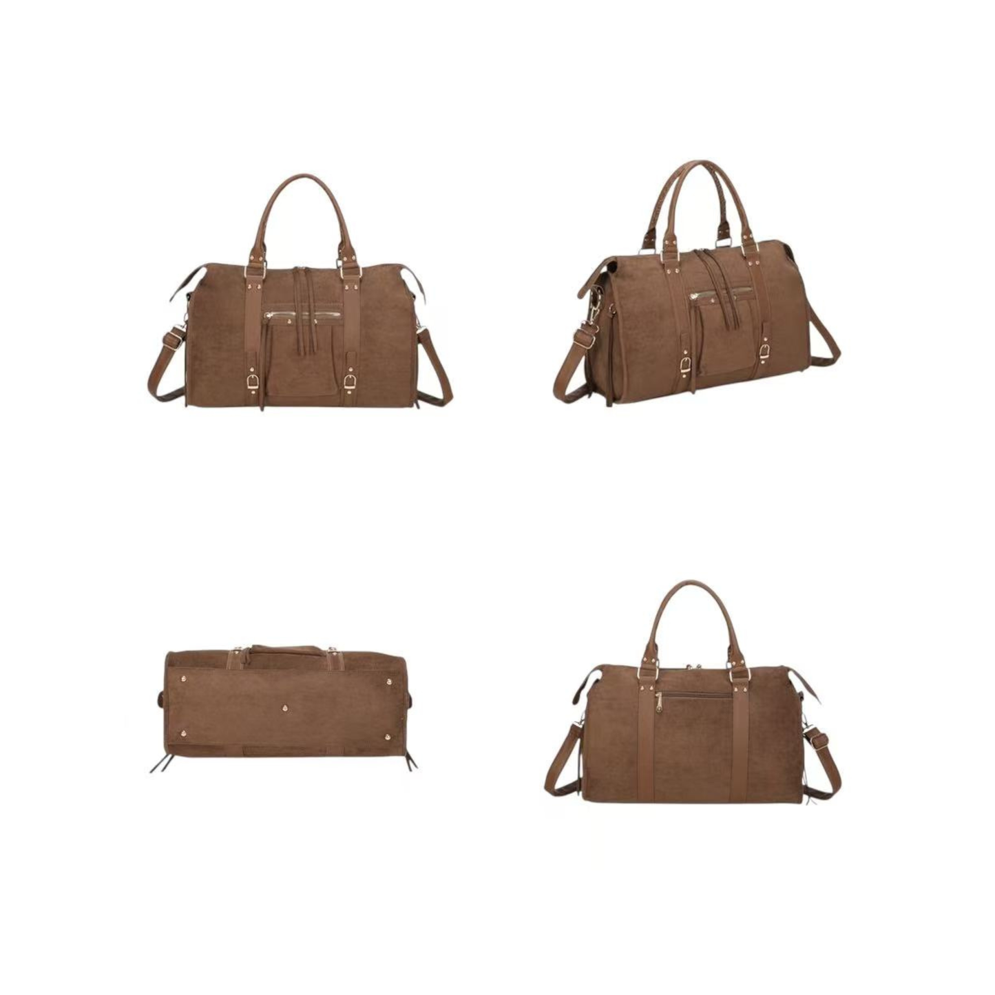 Sac à main marron femme grand format – Bandoulière & anses