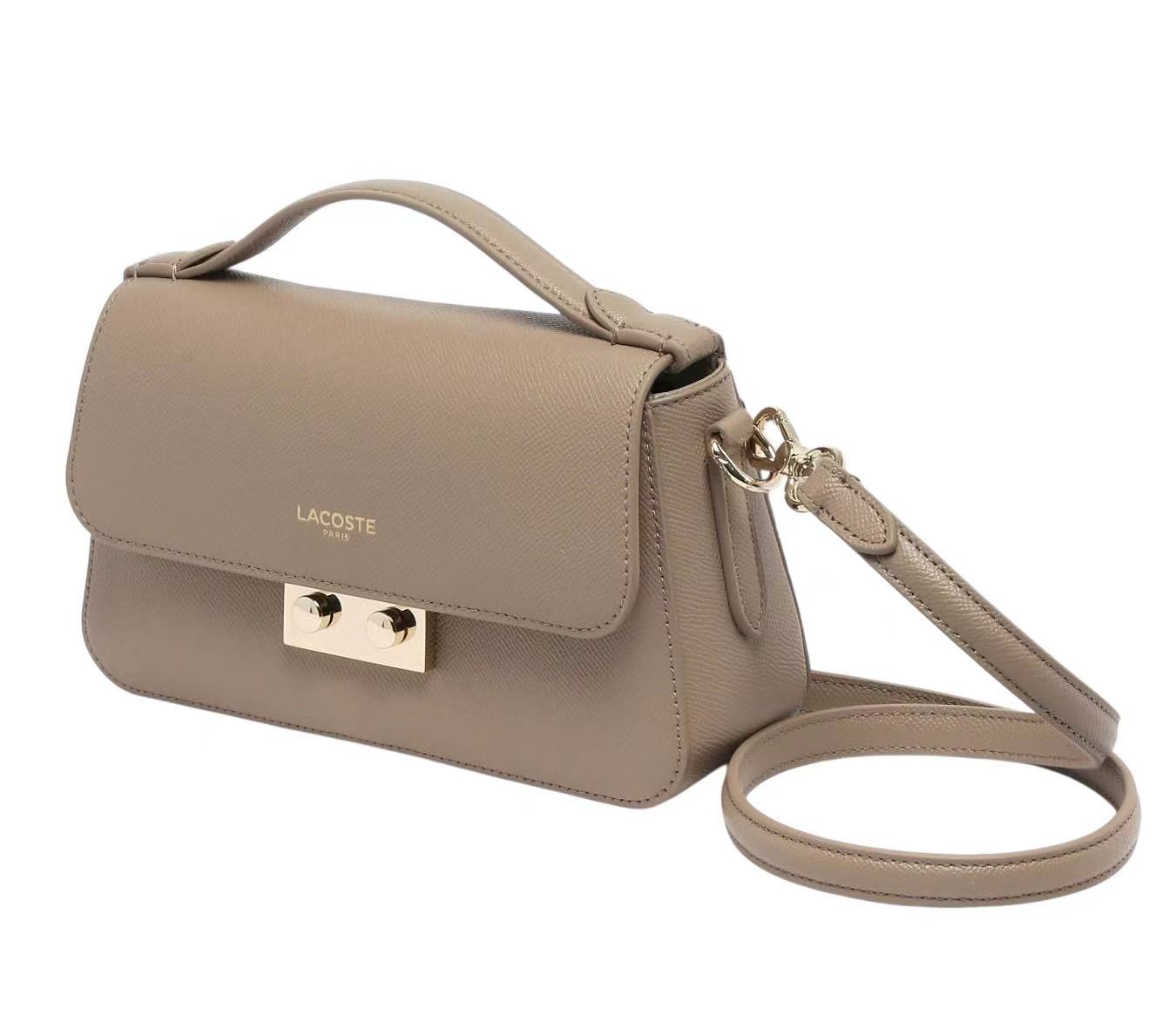 LACOSTE - Sac bandoulière Champs Elysée cuir